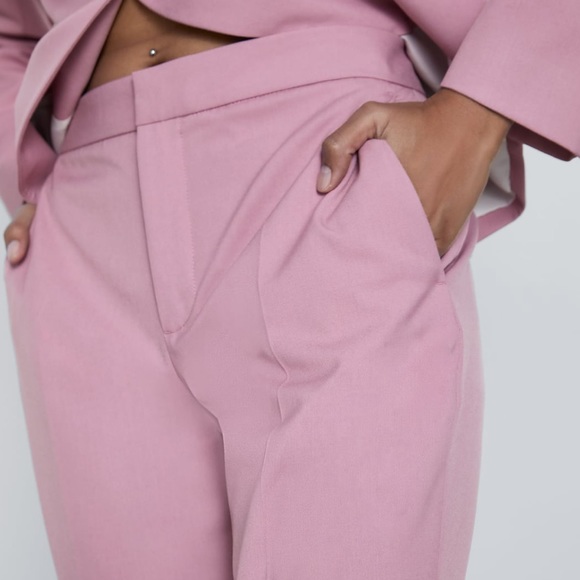 Zara Pink Cigarette Pants - Picture 4 of 10